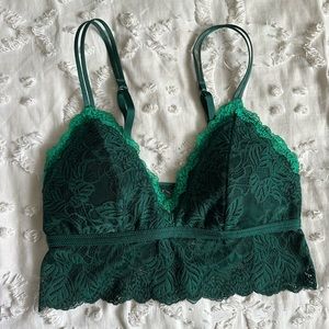 emerald green bralette